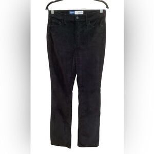 Old Navy Women Black High Rise Boot-Cut Suede Pants Size 4